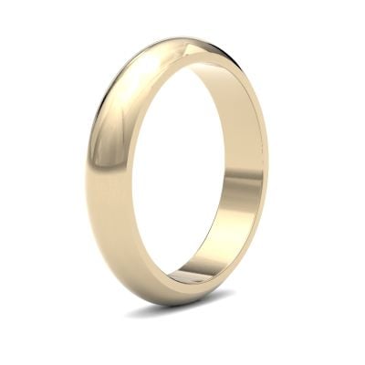 James Moore Wedding Ring  | 4mm | Heavy | Size D-Shape | AG_4LHD-9Y AG_4LHD-9Y