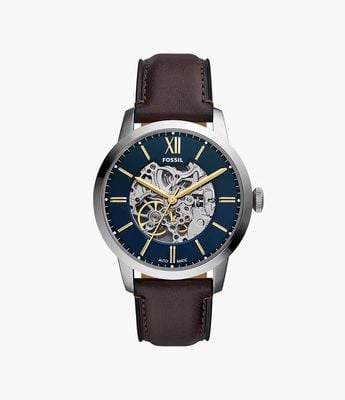Fossil Townsman 44 mm Automatic Brown Leather ME3291