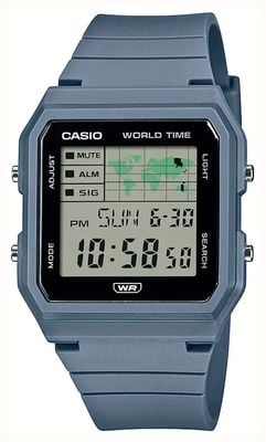 Casio World Map Multifunction (33.7mm) Digital Dial / Blue Bio-Based Resin Strap LF-30W-2AEF