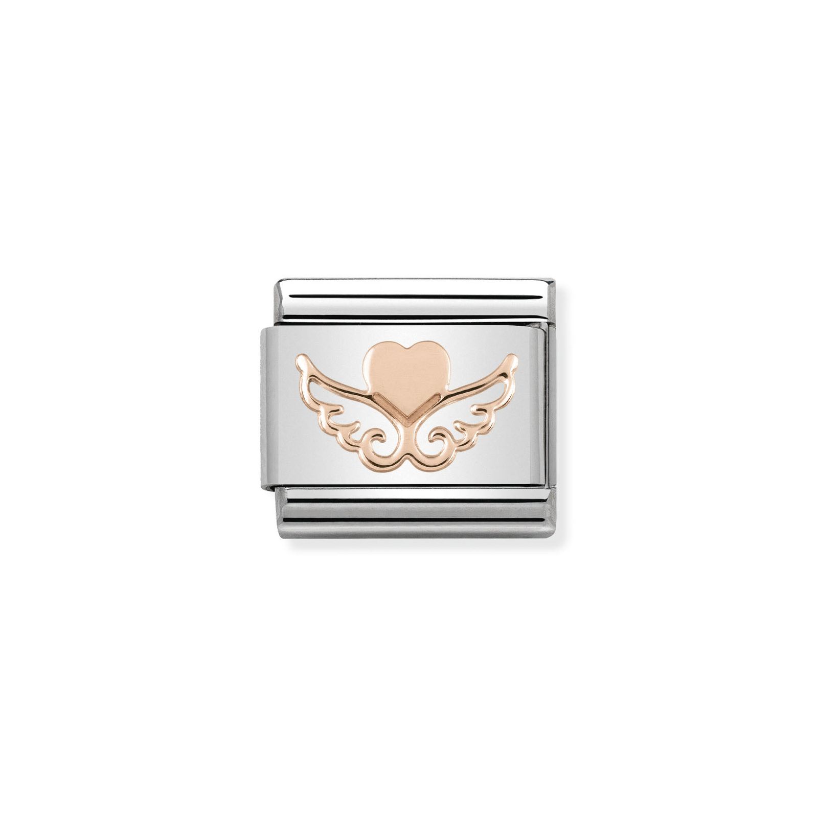 Nomination 430104/01 Classic Dotted Heart Steel Charm Jewellery