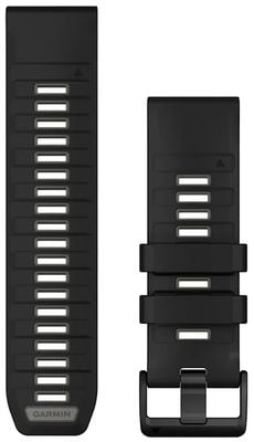 Garmin QuickFit® 26 Watch Strap Only (26mm) Black/Pebble Gray Silicone 010-13393-00