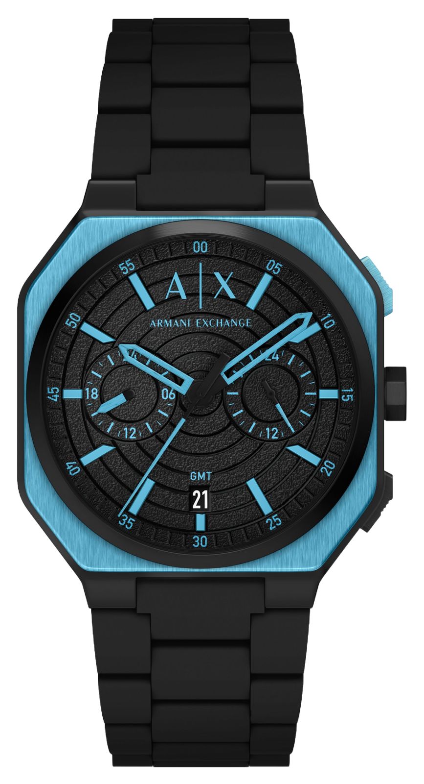 Armani Exchange AX1480 Dual-Time Quartz (40mm) Black Dial / Watch