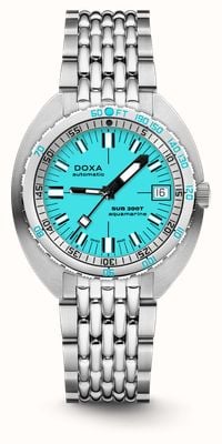 DOXA SUB 200T Aquamarine (39mm) Light Blue Iconic Dial / Stainless Steel Rice-Grain Bracelet 804.10.241.10