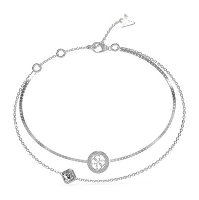 Guess UBB04160RHL 4G Crush Double Chain 4G Logo Stainless Jewellery
