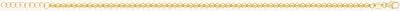 Treasure House 9CT YEL GOLD 7"" BEADED BRACELET BR664