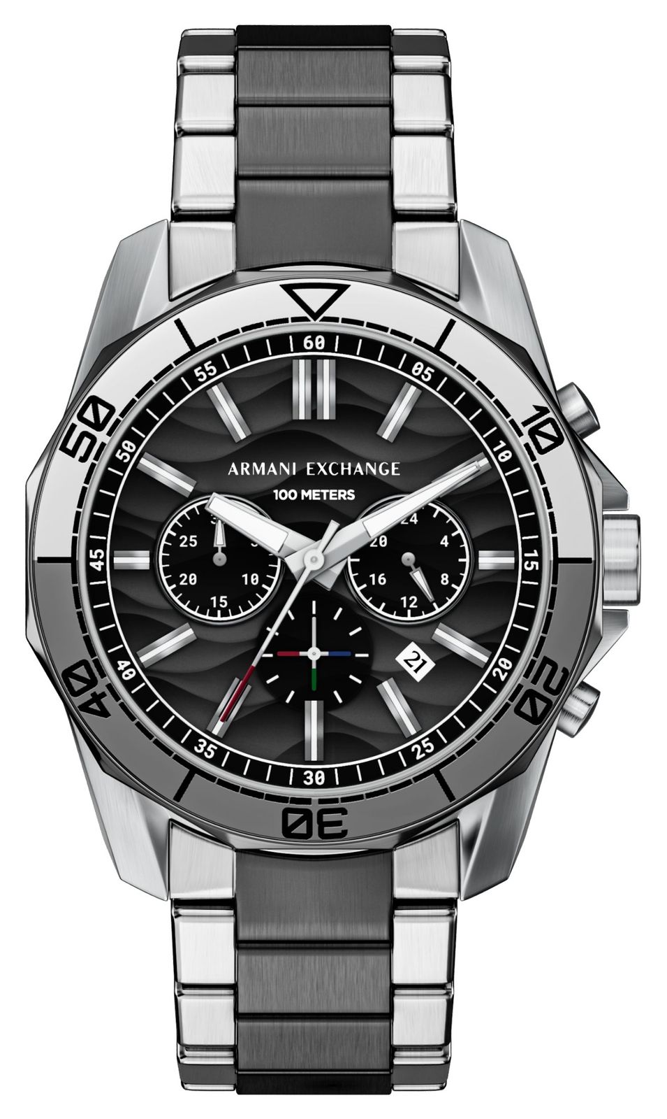Armani Exchange AX1973 SPENCER Chronograph (44mm) Black Wave Watch