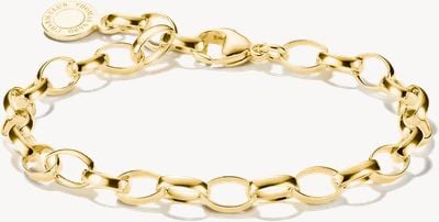Thomas Sabo THOMAS SABO Charm Club Original Yellow Gold Tone Plated Oval Link Charm Bracelet X0031-S02-39-L17