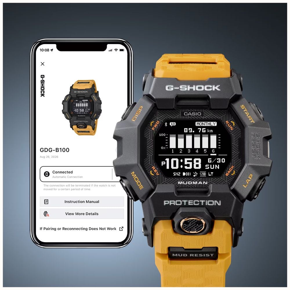 Casio Master Of G-Land MUDMAN Black Watch GDG-B100-1ER - alternate view 7