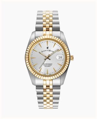 Jacques Du Manoir Inspiration Classic | Women's Two Tone Stainless Steel Bracelet | Silver Dial JWG02201