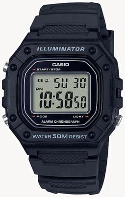 Casio Illuminator W-218 Series Digital Watch W-218H-1AVEF