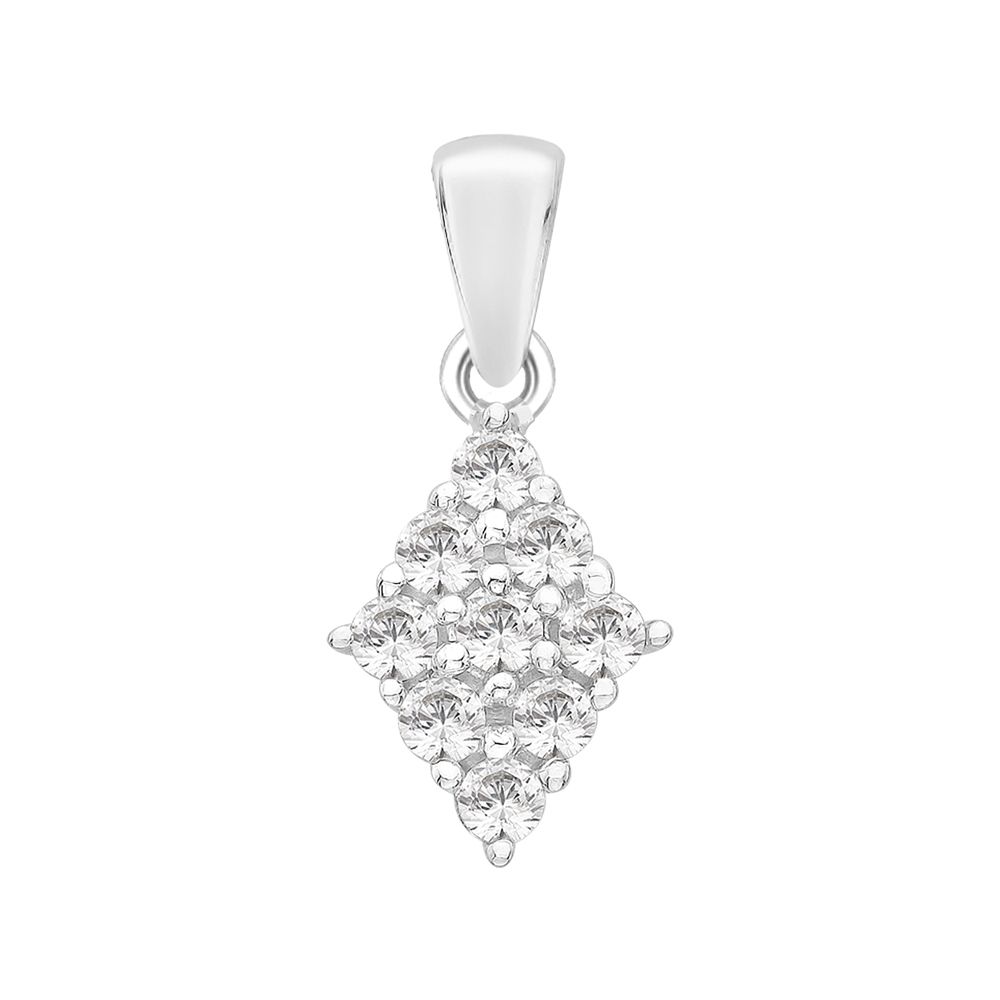 Image of Perfection Crystals P3293-SK Diamond Shaped Cluster Pendant Jewellery