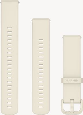 Garmin Quick Release Bands (20mm) Bone Silicone with Bone Hardware - Strap Only 010-12932-65