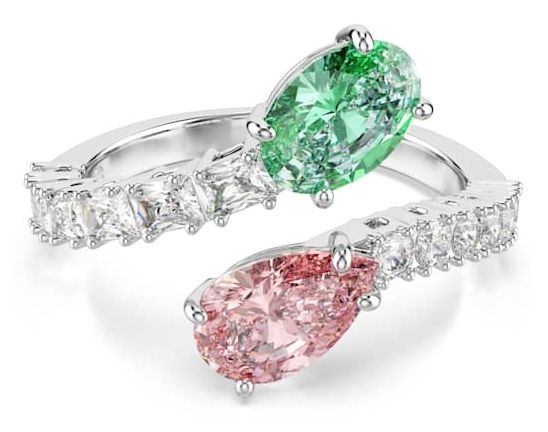 Swarovski 5737373 x Ariana Grande Mixed-Cut Rhodium-Plated Jewellery