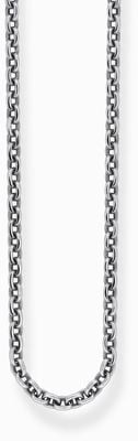 Thomas Sabo Anchor Chain Necklace 2.5mm Blackened Sterling Silver 45cm KE2285-637-21-L45V