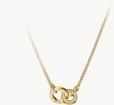 Thomas Sabo Chain Together with white zirconia Necklace KE2385-M01-14-L45V