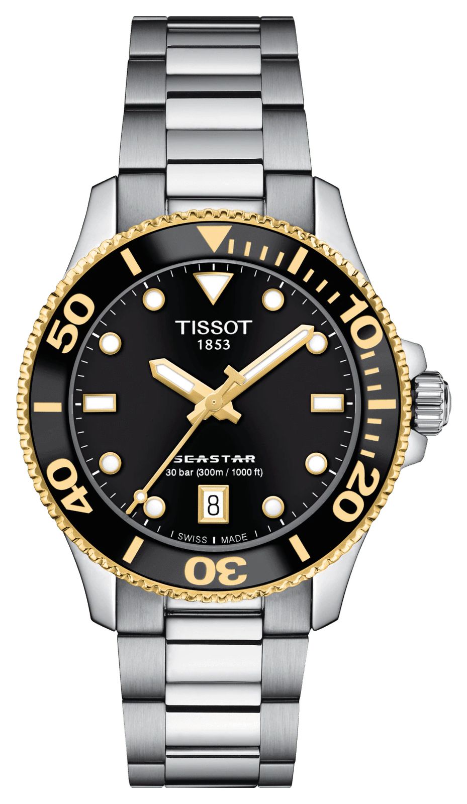 Tissot T1202102105100 Seastar 1000 | 36mm Black Dial | | Watch