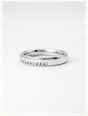Round Brilliant Natural Diamond 18ct White Gold Half Eternity Ring JM9533 - alternate view 2