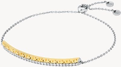 Michael Kors Premium Two-Tone CZ Sterling Silver Bracelet MKC1577AN710