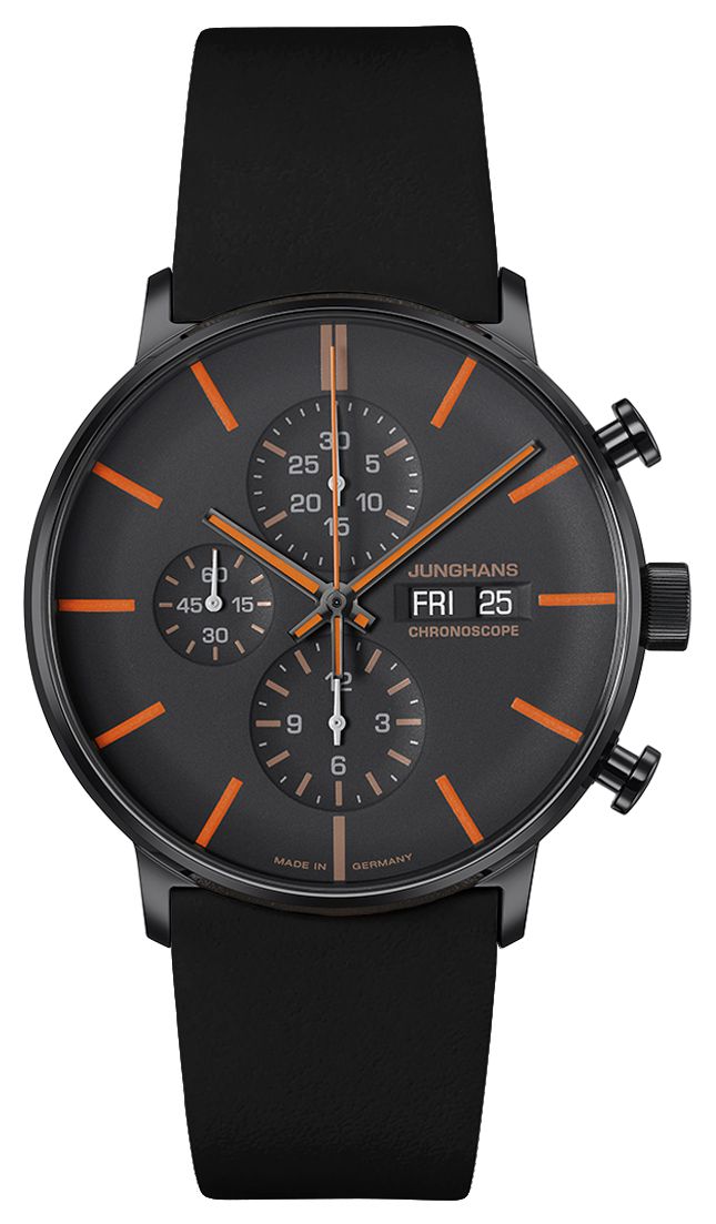 Junghans 27/4370.03 FORM A Chronoscope (43mm) Black & Orange Watch