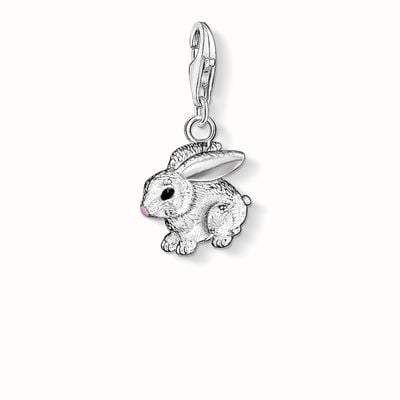 Thomas Sabo Rabbit Charm 925 Sterling Silver Cold Enamel 0819-007-12