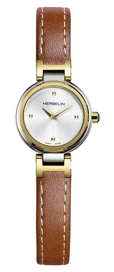 Herbelin 17312T1N12GD Lady H Quartz (22mm) Silver Sunray Watch
