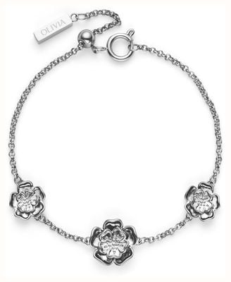 Olivia Burton Signature Tudor Rose Stainless Steel Bracelet 24100246