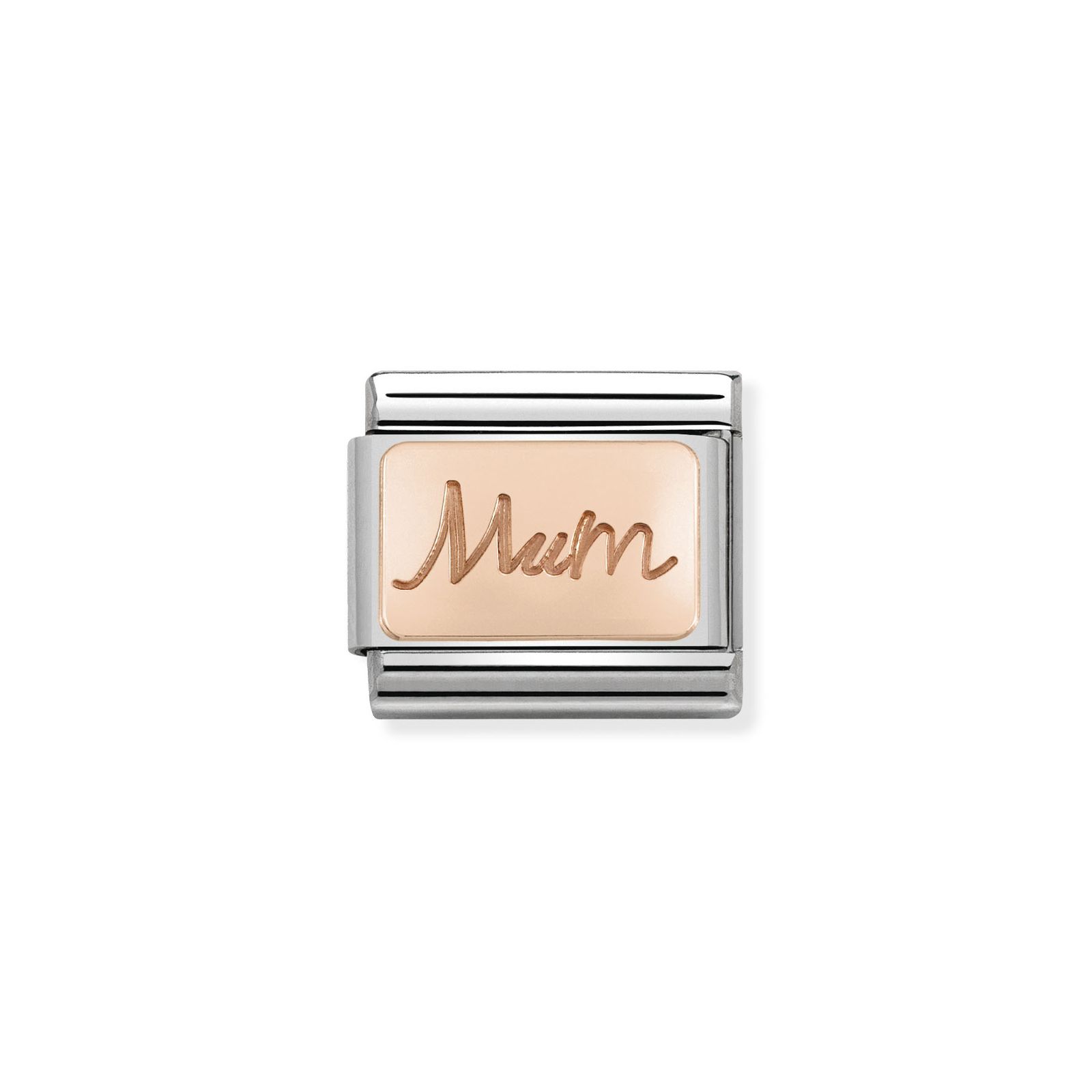 Nomination 430101/34 Classic Mum 9ct Rose Gold & Steel Charm Jewellery