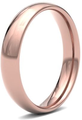 James Moore Wedding Rings | 9ct Rose Gold | 4mm | Medium | Traditional Court | AG_4LMC-9R