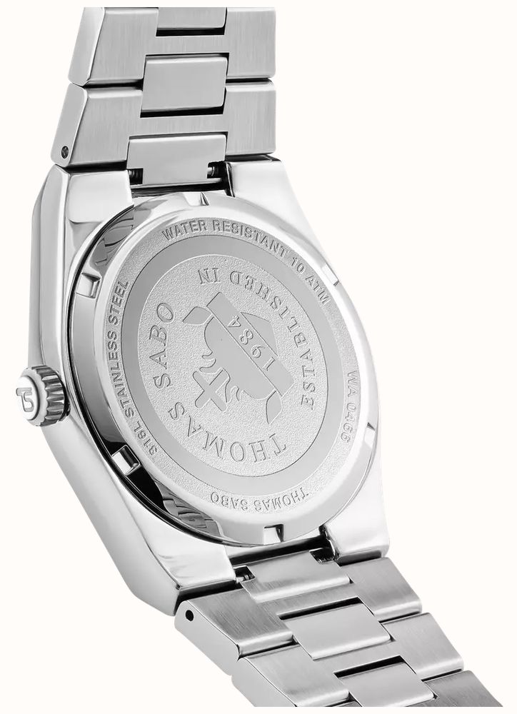 Thomas Sabo Moon And Stars Quartz (39mm) Red Sunray Dial / Stainless Steel Bracelet WA0466-201-212-39 - alternate view 3