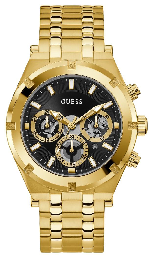 Guess GW0260G2 Men’s Black Chronograph Dial Gold Tone Watch