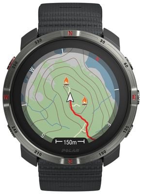 Polar Grit X2 Premium AMOLED GPS Outdoor Multisport Smartwatch - Night Black (S-L) 900115134