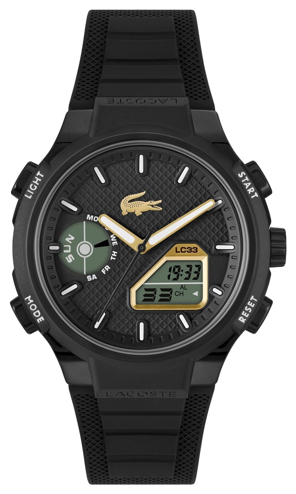 Lacoste 2011435 LC33 Dual-Display Multifunction (45mm) Black Watch