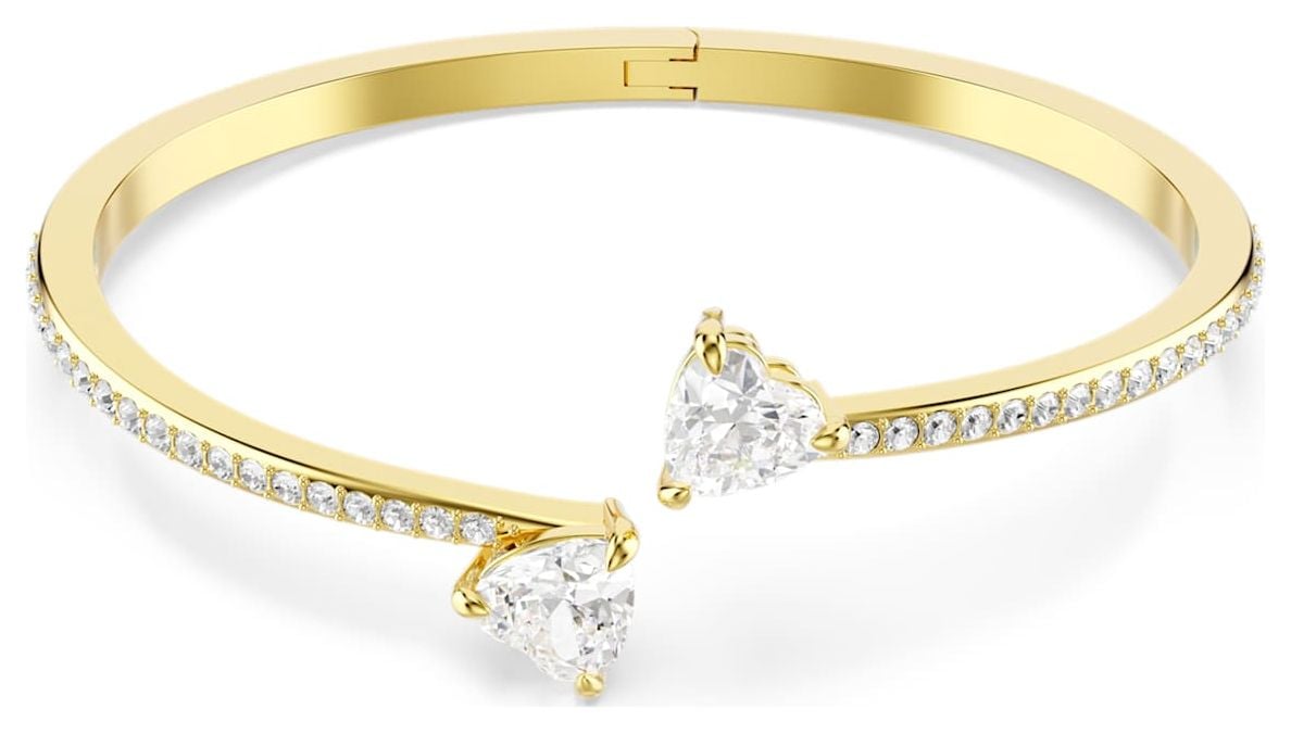 Swarovski 5733512 Mesmera Bangle Heart White 18k Gold Finish Jewellery