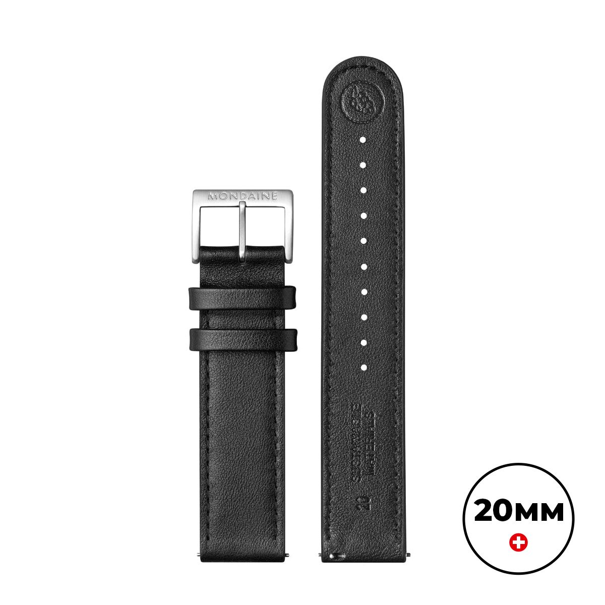 Mondaine FG2532020Q1 Vegan Grape Leather STOP2GO Strap - Watch