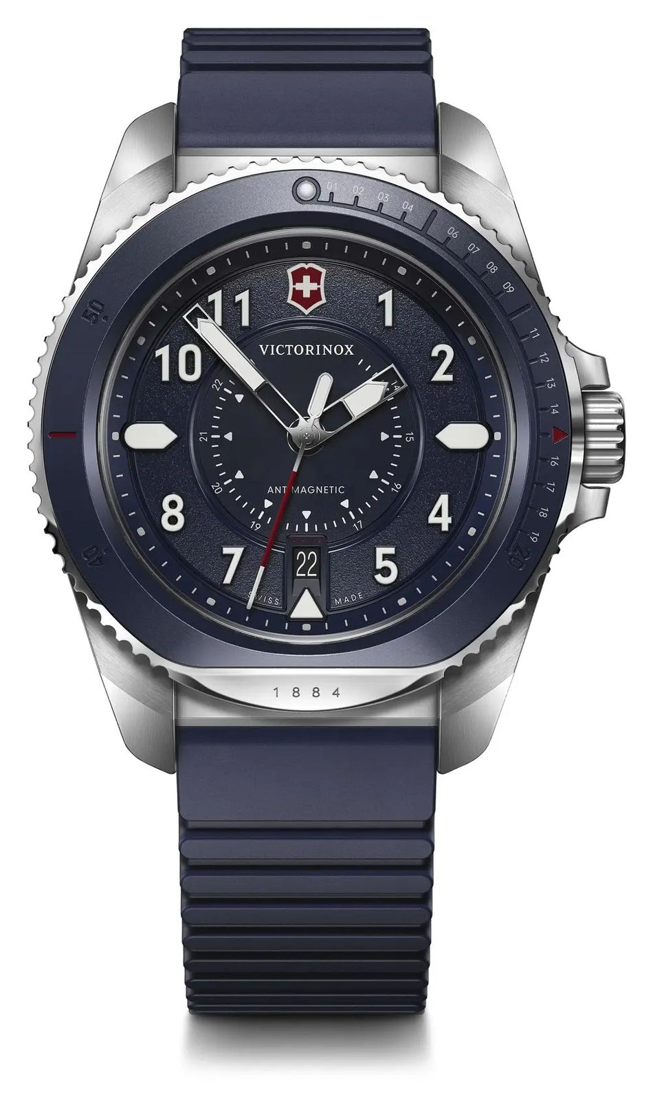 Victorinox 241975 Journey 1884 Quartz (43mm) Blue Dial / Watch