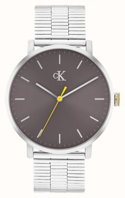 Calvin Klein CK REAL Three-Hand Quartz (42mm) Grey Dial / Stainless Steel Bracelet 25200547