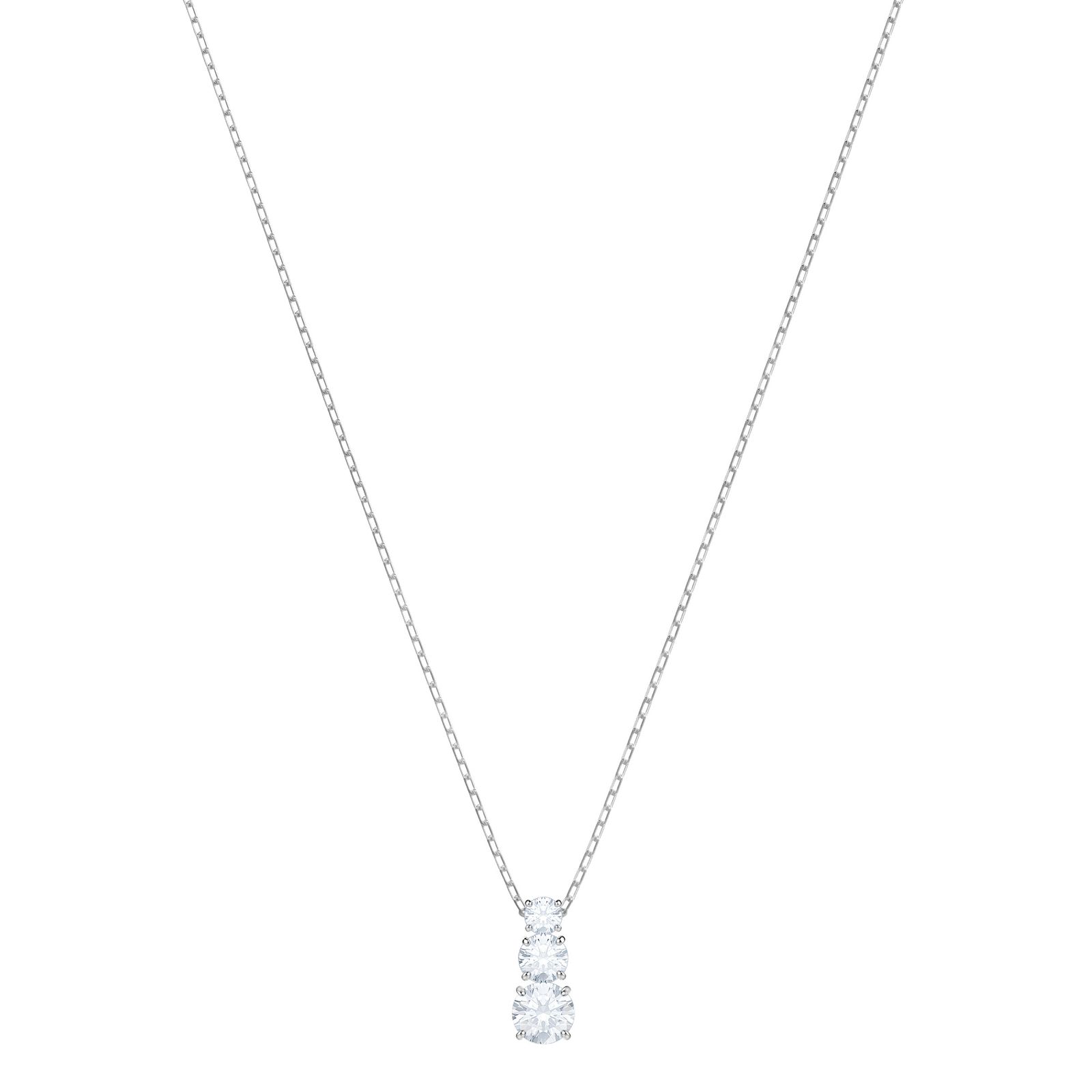 Swarovski 5414970 Attract Trilogy | Rhodium Plated | White Jewellery
