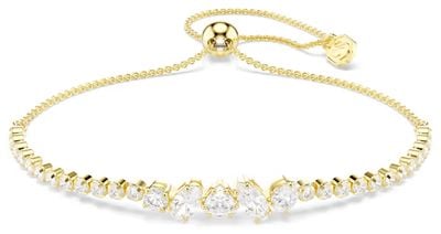 Swarovski Mesmera bracelet, Mixed cuts, White, 18K gold finish 5747939