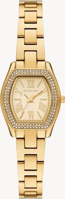 Michael Kors Petite Chelsea Pavé Quartz (25mm) Gold Dial / Gold PVD Stainless Steel Bracelet MK7618