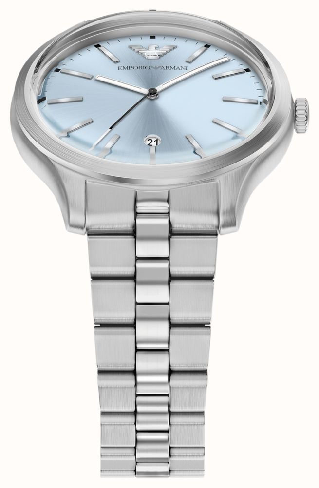 Emporio Armani Dario Gift Set (41mm) Light Blue Dial / Stainless Steel Bracelet AR80090SET - alternate view 2