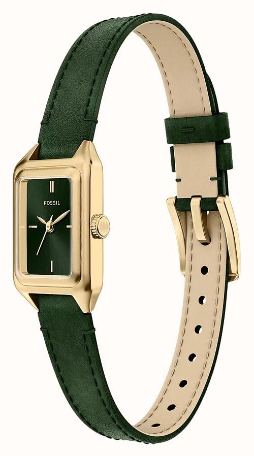 Fossil Raquel 18 mm Three-Hand Green Leather Watch ES5531 - alternate view 6