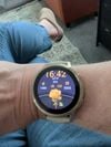 Customer picture of Garmin Venu 4 - AMOLED Health and Fitness Smartwatch (41mm) Lunar Gold with Bone Silicone & Sand Leather 010-03013-03