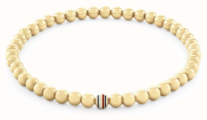 Tommy Hilfiger Women's Metal Beads Gold-Tone Stainless Steel Bracelet 2780938