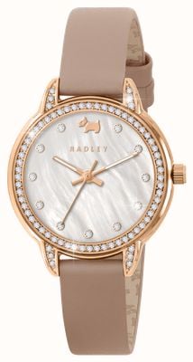 Radley Women's (32mm) Mother-of-Pearl Dial / Cobweb Pink Leather Strap RY21818