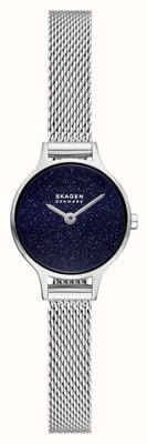 Skagen Anita Micro (30mm) Speckled Blue Dial / Stainless Steel Mesh Bracelet SKW3172