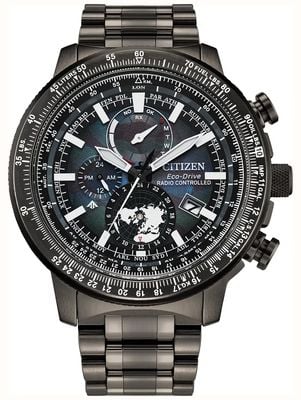 Citizen Promaster Air Geo Trekker Layers of Time Limited Edition (46mm) Blue Dial / Grey ION Steel Bracelet BY3005-56E