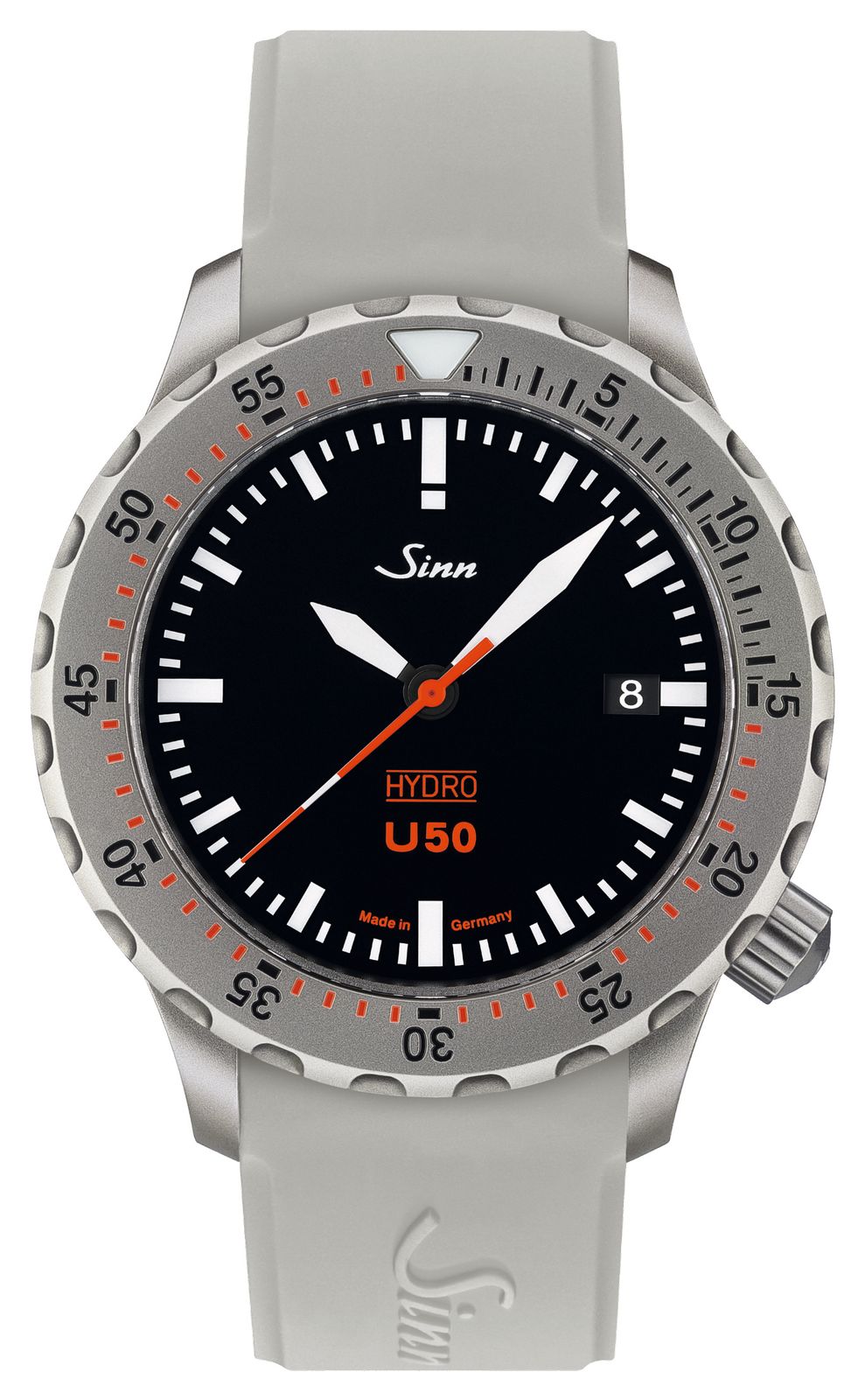 Sinn 1051.030 WHITE SILICONE U50 HYDRO TEGIMENT 5000m (41mm Watch