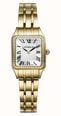 Herbelin Luna Mini Diamond Quartz (20mm) Silver Guilloché Dial / Gold PVD Stainless Steel Bracelet 17407BP1N54Y08