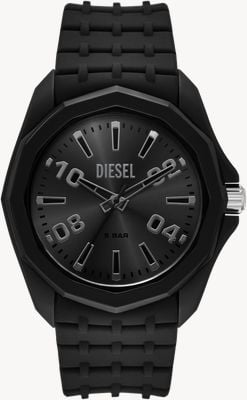 Diesel Stinger Quartz (45mm) Black Sunray Dial / Black Silicone Strap DZ2243