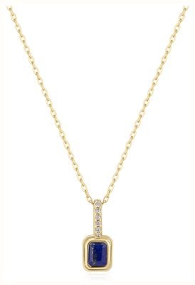 Burren Jewellery Synthetic Lapis Rec Stone Classic Necklace N1585